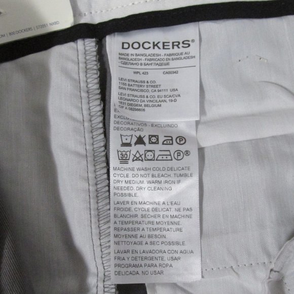 DOCKERS MEN'S SIZE 28 X 30 PANTS EASY KHAKI GRAY SLIM FIT ALL MOTION COMFORT NWT - Picture 11 of 14